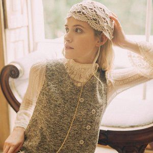 Gatsby Pinafore + Anita Top(Cream)